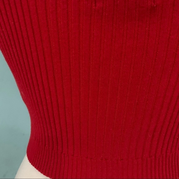 SHEIN Sleeveless Red Summer Cropped Top Size Small - Picture 5 of 7